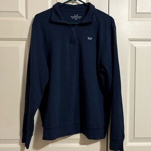 Vineyard Vines Saltwater Navy Blue Quarter Zip Men’s Medium